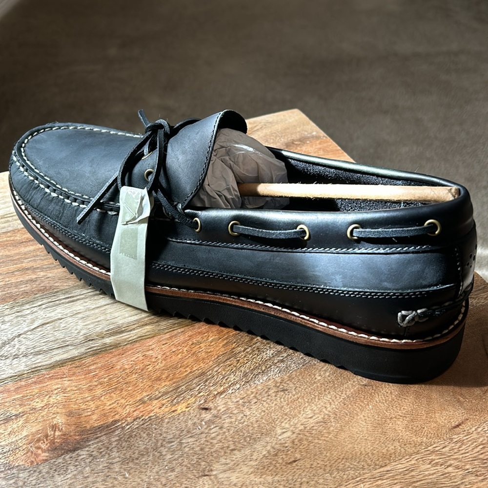 Cole Haan Pinch Rugged Camp Moccasin, black leather, men’s Size 11M NWT
